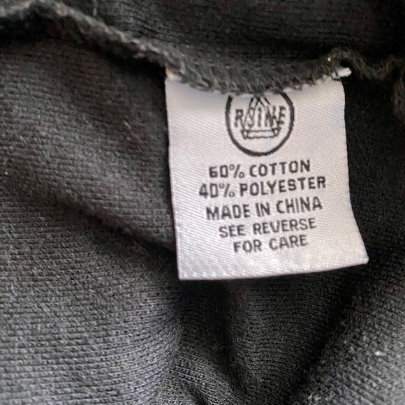 RS1NE Men's 3XL Black Bug Bumblebee Polo Shirt Embroidered Band Sleeves - Picture 8 of 10